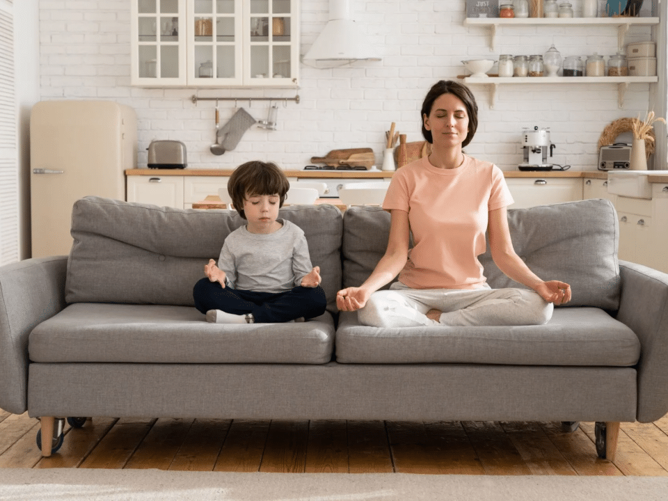 mom meditating